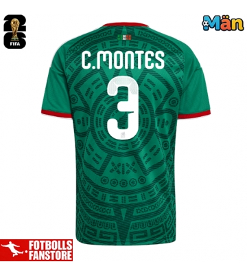 Mexiko Cesar Montes #3 Hemmatröja VM 2026 Kortärmad